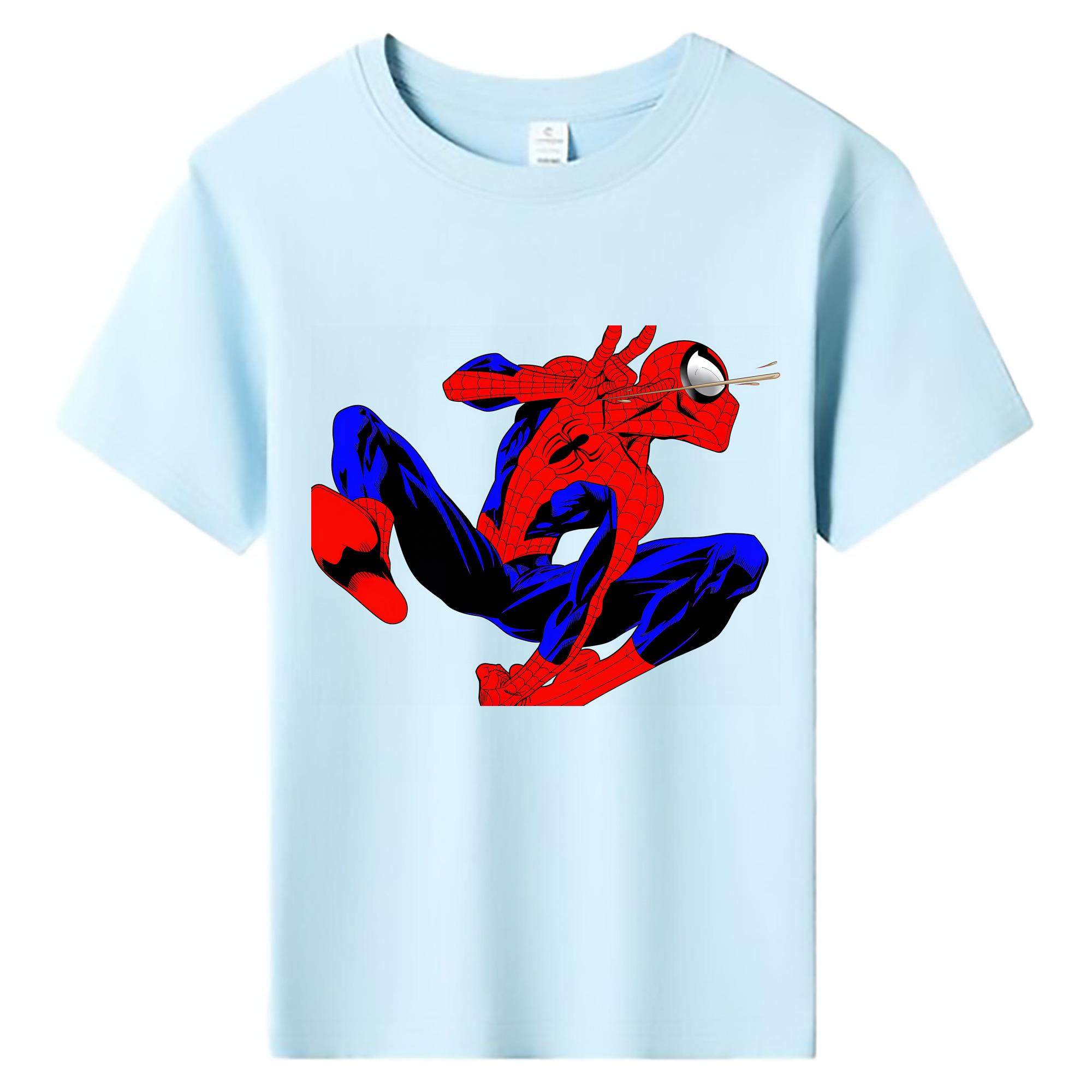 （画像用） Spider Man スパイダーマン 綿100％キッズTシャツ（フロントプリント）